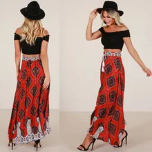 Aliexpress - Women’s high-waist skirts casual women’s skirts hot bohemian loose women’s skirts slim printed belts sexy women’s skirts