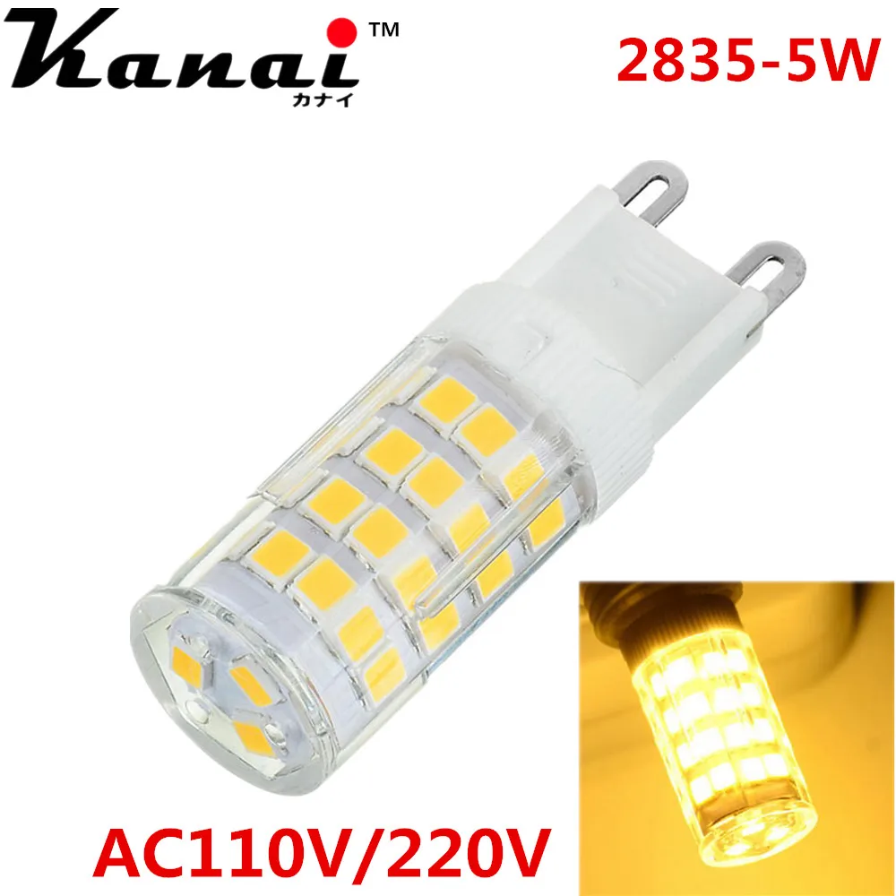 

G4 G9 E14 E12 Dimmable LED Light 5W 2835 SMD 51Leds Crystal Corn Bulb Lamp Energy Saving 220V 110V Candle Luz Bulb Chandelier