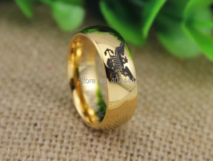 free shipping usa uk canada russia brazil hot sales 8mm shiny new golden dome usa military - Military Wedding Rings free shipping usa uk canada russia brazil hot sales 8mm shiny new golden dome usa military - Military Wedding Rings