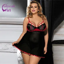 Babydoll платье 7XL/6XL/5XL размера плюс белье кружева lenceria сексуальные tallas grandes RW80245 прозрачные сексуальные ночные рубашки пижамы