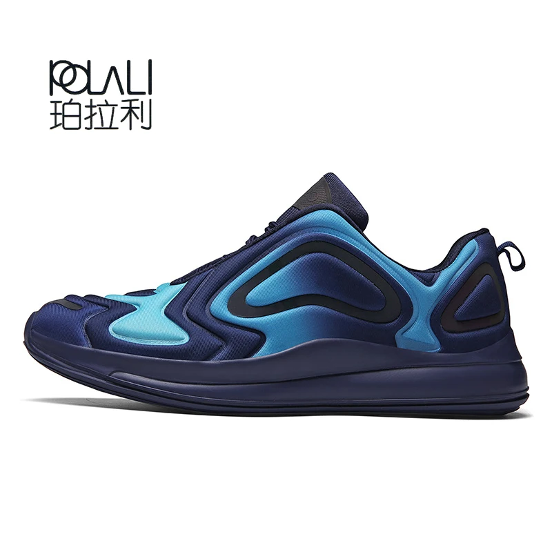 POLALI/ новые кроссовки Для мужчин брендовые классические солнцезащитные очки Стиль мужские сникерсы увеличенной толстой подошве; удобная для бега, атлетики обувь - Цвет: Синий
