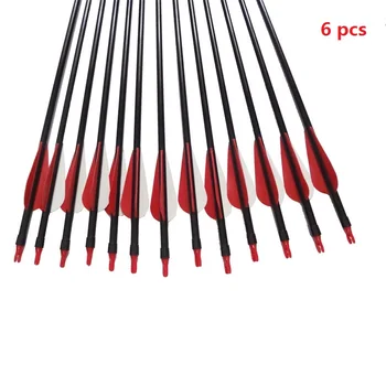

Mounchain 6pcs Hunting Bow 8mm Replaceable Head 81cm Fiberglass Bow Hunting Bow