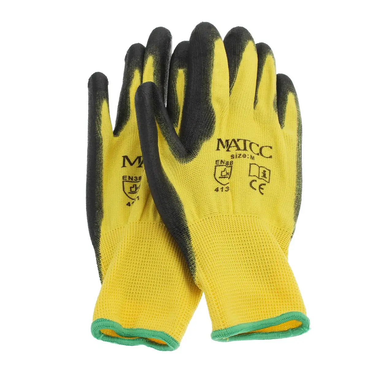 

NEW 12Pairs PU Nitrile Coated Safety Work Gloves Garden Builders Grip Size M/L/XL Hand Protection