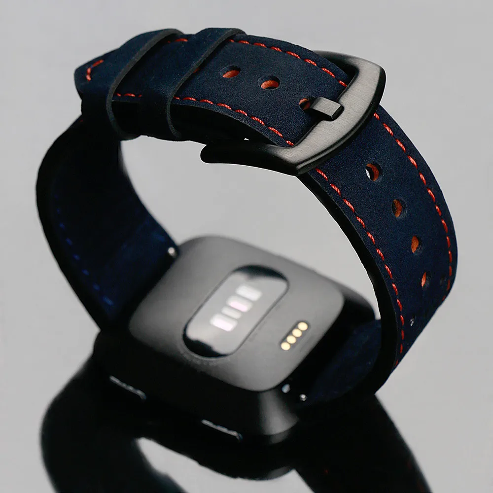 Hiperdeal новый роскошный кожаный ремешок Часы Браслет для fitbit Versa 5.5-8.1 дюймов дропшиппинг Наручные часы Апрель 11