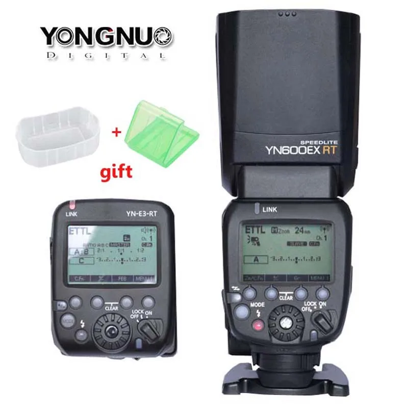 YONGNUO YN600EX-RT GN60  HSS   Speedlite + YN-E3-RT   Canon 500D 5 5DIII 5DII 6D 650D 1200D 