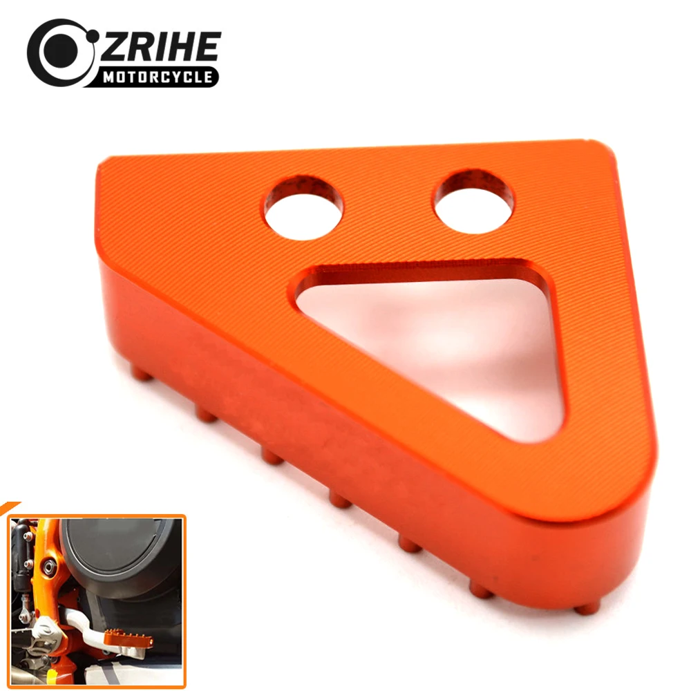Motorcycle CNC Billet Aluminum Rear Brake Pedal Step Tips For KTM 390 Duke RC390 400XC-W EXC EXC-R 2005 2006-2017