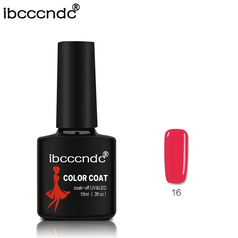 Дизайн ногтей гель Ibcccndc 80 цветов 10 мл замачиваемый Эмаль светодиодный УФ-гель для ногтей лак стойкий лак лампа для ногтей гель - Цвет: 16