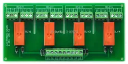 Пассивный бистабильный/с защелкой 4 DPDT 8 Ампер силовой релейный модуль, 12 В версия, RT424F12