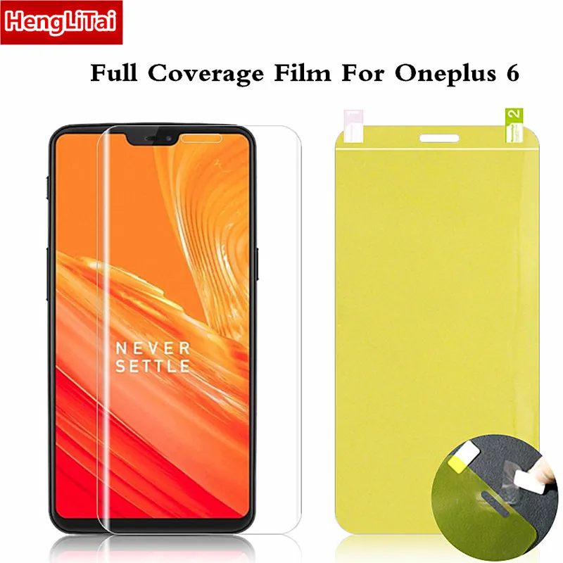 

1Pc/2Pcs/3Pcs For 1+6 Full Coverage Explosion Proof Screen Protector For Oneplus 6 TPU Soft Film Protection Film