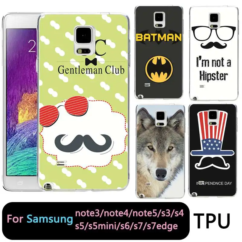 Qmswei ТПУ мягкий чехол для телефона samsung Note5 S8 s6 s7 edge s4 s5 s3 C5 C9 note3 note4 S9plus Волк флаг