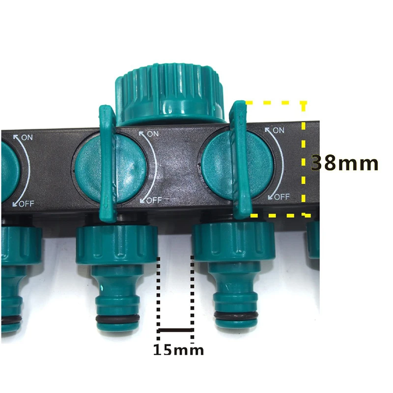 Faucet Valve 4 Way Hose Splitters Sprinklers Tap Irrigation Connectors Fittings Faucet Shunt Outdoor Gardon Tools Parts