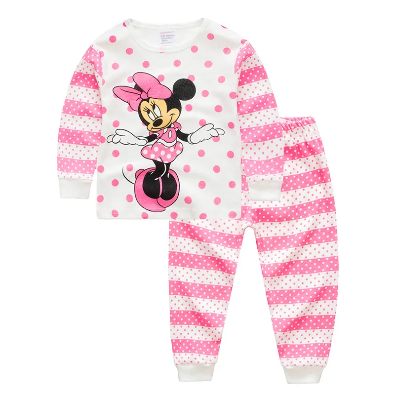 Г. Пижамы для девочек пижамные комплекты с единорогом, единорогом, Минни Маус детские пижамы с животными, Enfant Infantil Eenhoorn, одежда для сна для детей - Цвет: P7029 Minnie