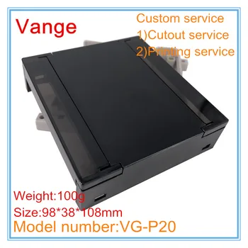 

2pcs/lot PLC control system junction box 98*38*108mm ABS plastic instrument housing enclosure for PCB module electric