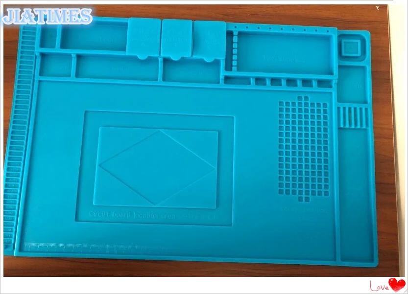  New 1pc 45 x 30cm Watchmaker's Silicone Rubber Desk Mat Pad Anti-Slip Jewelry Watch Repair Tools