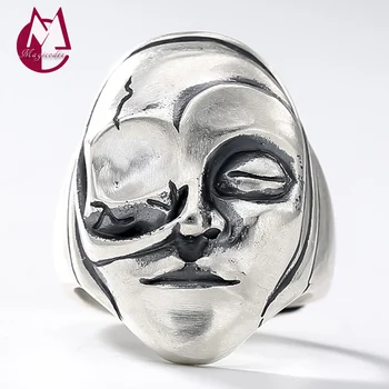 

2019 Vintage One Eye Human Face Adjustable Toe Rings 100% Real 925 sterling silver 925 Jewelry for Women Men engagement rings R6