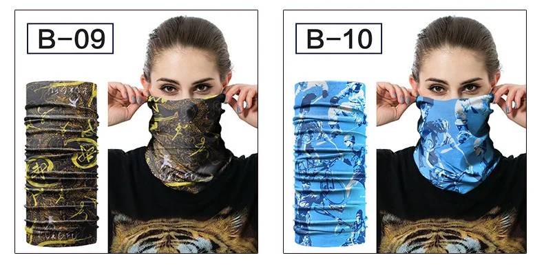 В стиле панк с принтом повязка бандана шарф Многофункциональный Бесшовные Уход за кожей лица маска кольцо шарф Для мужчин Для женщин