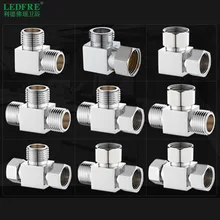 LF91002 brass fittings union tee angle water separator water valve connector thread adapter water coupling plumbing connecting water color tee