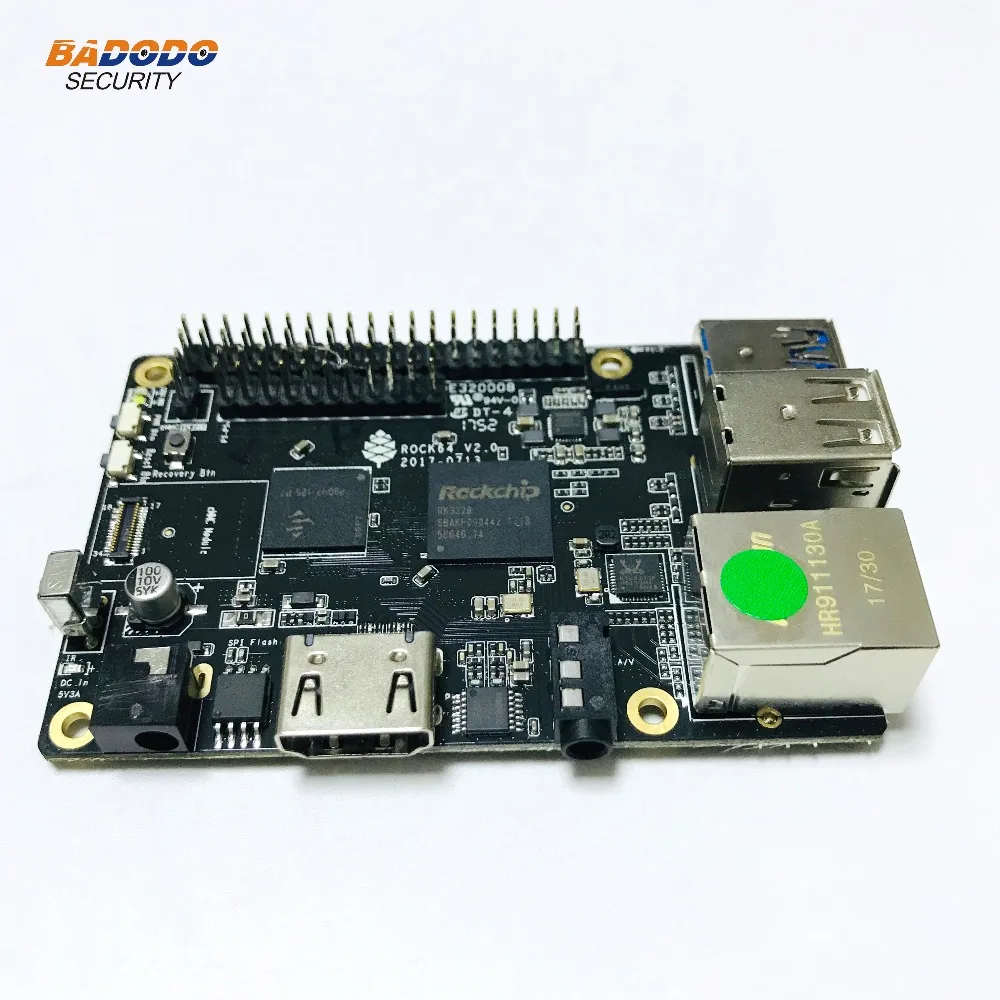

ROCK64 PINE64 HDR Android Linux Media development Board Quad-Core+ 1GB LPDDR3 eMMC socket+Micro SD Card slot+Pi-2 Bus+Pi-P5+ Bus