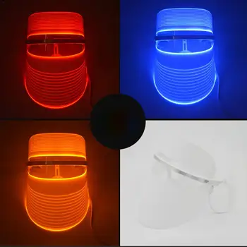 

Red /Blue/ Yellow LED Light Face Mask Rejuvenation Wrinkle Removal Anti Aging For Healthy Skin Rejuvenation Collagen