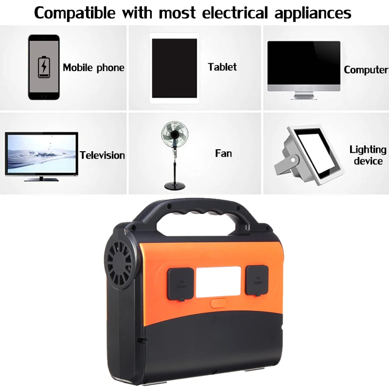 300W Max 46800mAh Inverter Portable Solar Generator Modified sine wave Power Supply USB LCD Display Energy Storage Outdoor 300W Max 46800mAh Inverter Portable Solar Generator Modified sine wave Power Supply USB LCD Display Energy Storage Outdoor