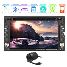 Radio de Coche Dvd GPS Autoradio FM AM En Cubierta Cámara de La PC música Estéreo MP4 Sistema RDS BT 6.2 Pulgadas Auto CD Mapa 3D
