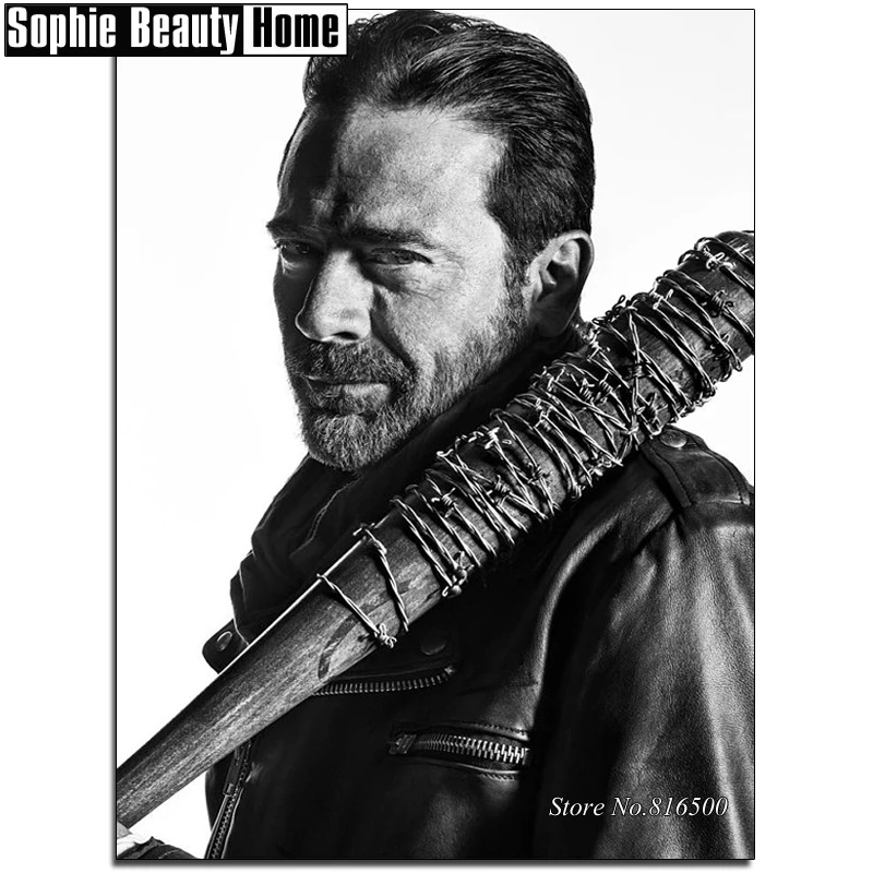 Real 5D Diamond Cross Stitch Diy Full Painting Kits Embroidery Handsome Man With Bat Needlework Art 187077 | Дом и сад