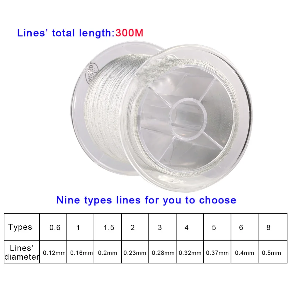 300 м 4 нити рыболовные линии многонитевая рыболовная веревка шнур PE Плетеный рыболовные линии плетеный провод 12 18 22 28 40 50 60 70 88lb
