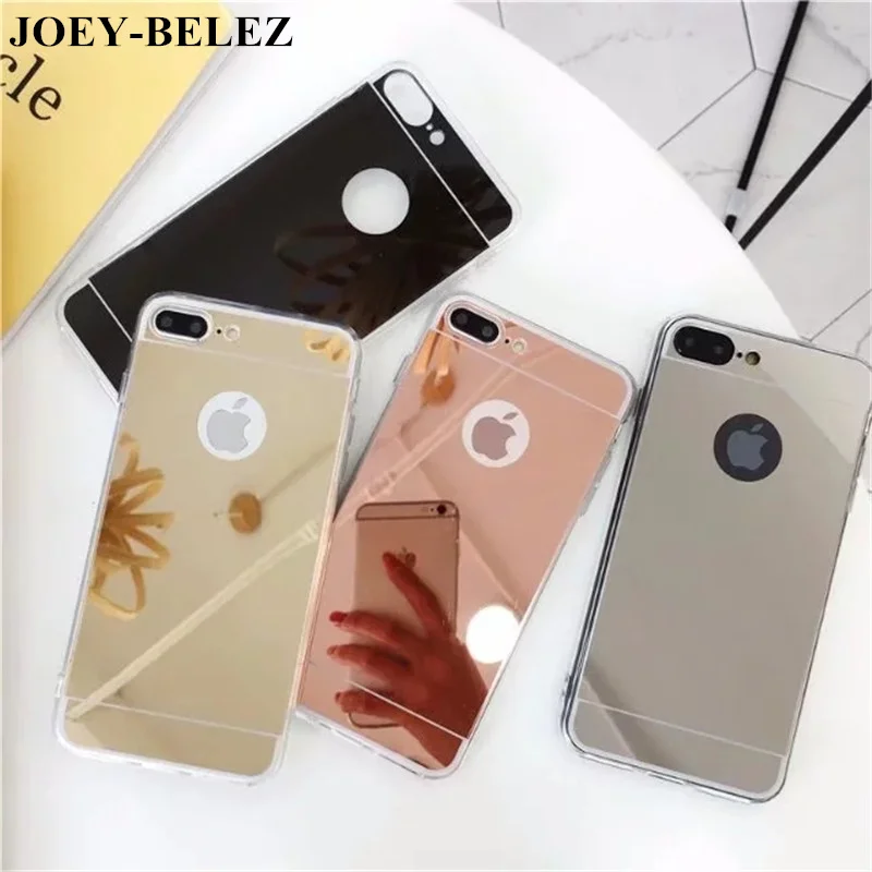 

Luxury Mirror Phone Cases for iPhone 7 8 Plus TPU Back Protect Case for iPhone X 6 6S 8 Plus 4 4s 5 5s SE Cover Girly Cute Case
