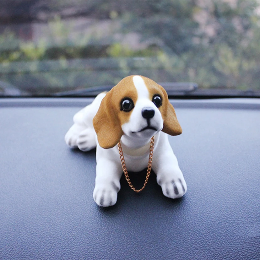 Автомобильные украшения Забавный Авто Noddong качающаяся голова собака автомобиль приборная панель кулон интерьер мебель украшение стола аксессуары - Название цвета: Beagle