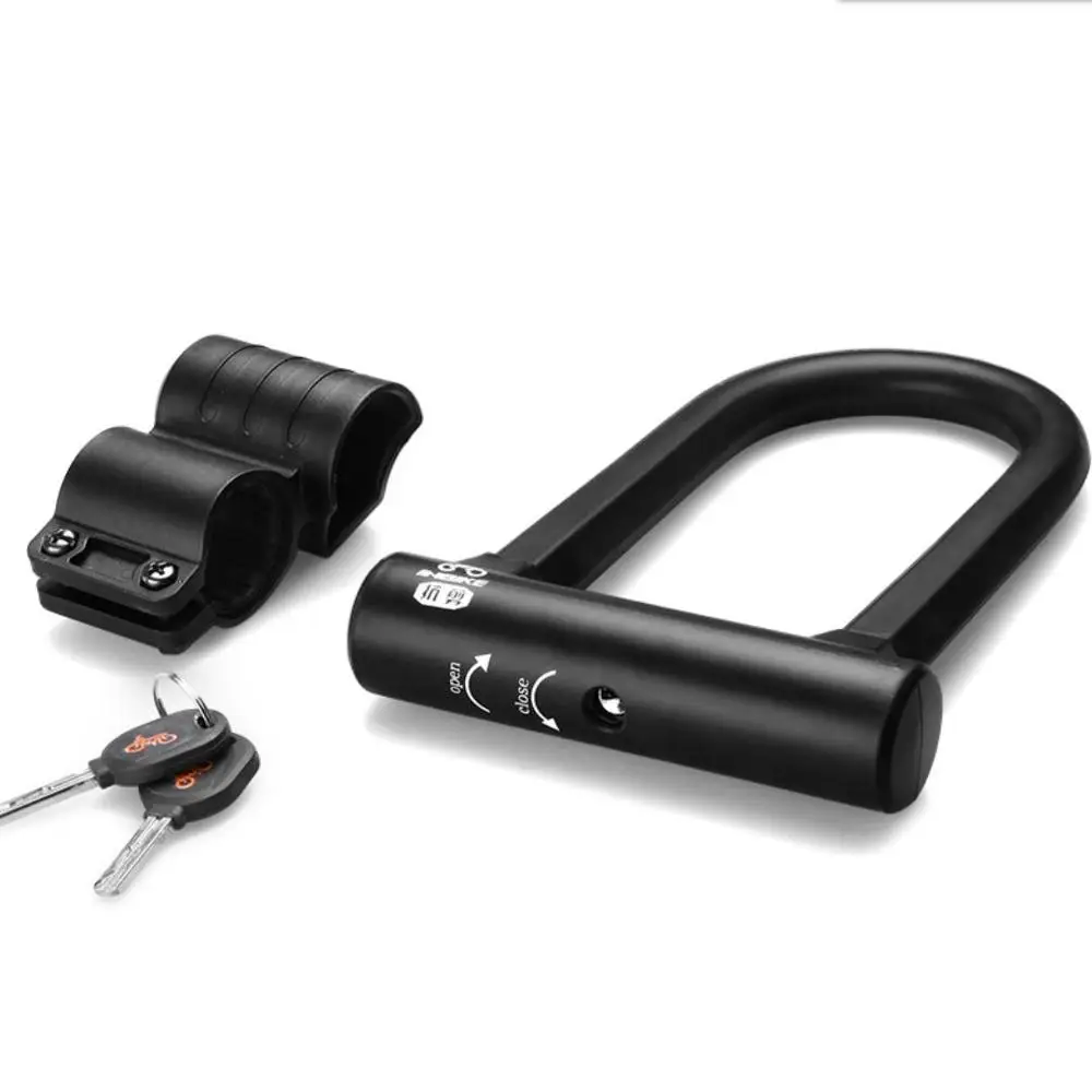 U-lock INBIKE, новинка, u-замок, для велосипеда, защита от кражи, стальной трос, замок, для предотвращения подвешивания, для мотоциклетных ворот, заборы, безопасность, для велоспорта, MTB, 3 ключа - Цвет: U-lock