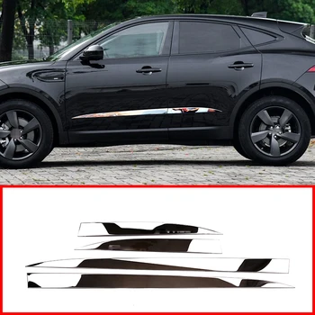 

4Pcs Stainless Steel Chrome Exterior Side Door Decoration Strip Trim For Jaguar E-Pace E PACE 2018-2019 Car Accessories