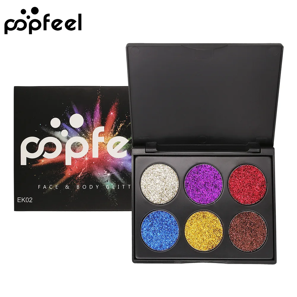 

Quality 6 Color Glitter Eye Shadow Palette Makeup EyeShadow Palette Make Up
