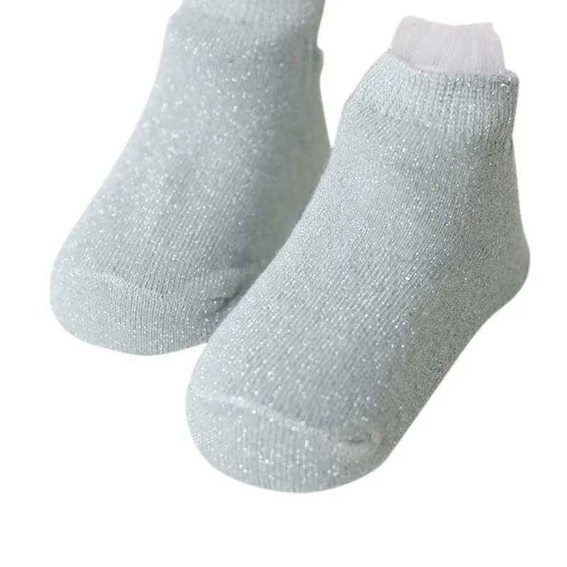 Для маленьких девочек хлопковые носки для новорожденных, младенцев, Дети однотонные сетчатые носки мягкие носки для детей до 3 лет - Цвет: Зеленый
