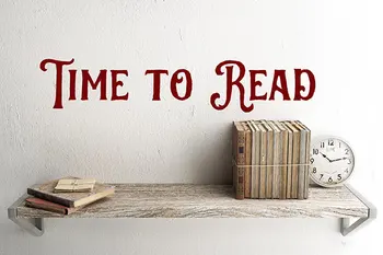 

Study Room Wall Decal Quotes Time To Read Vinyl Classroom Library Reading Wall Stickers For Kids Rooms inspirational DecorSYY731