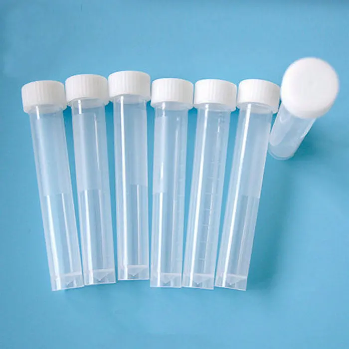 10ML 50PCS/LOT Graduation Plastic Cryovial Test Tube Cryo Freezing Tube