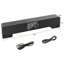 New Portable TV PC Smart Phones Bluetooth Soundbar Super Bass Speaker Home Theater Subwoofer Support TF Card FM Radio Mic Call