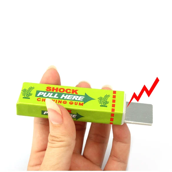 

Safety Trick Joke Toy Electric Shock Shocking Chewing Gum Pull Head Funny Toy @ZJF