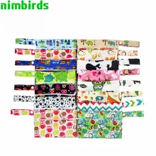 5 PCS  Washable Nursing Pads Wet Bags Nappy Reusable Single Zippers Sanitary Waterproof Dry Wetbag 14*20cm