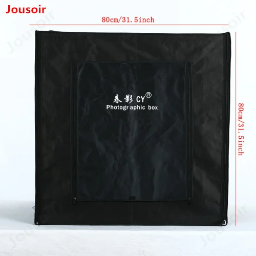 80cm*80cm/31.5inch*31.5Inch Photo Tent Table Photography Soft Box Kit LED light Aluminium reflection fabric inside CD15