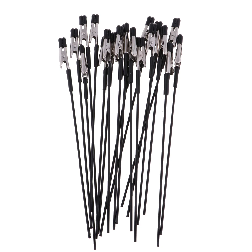 MagiDeal 40Pcs 17.8cm Airbrush Alligator Clip Military Model Color Inkjet Painting Sticks Tools for Gundam Figure Toy