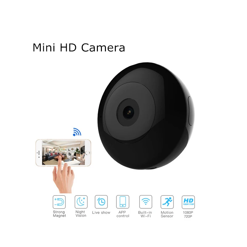 

Wifi Mini Camera HD 1080p Remote P2P wifi Camera Home security CCTV DVR Night Vision Motion Detection Sensor+Magnetic Clip cam