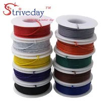 10 meters/roll UL 1007 28awg Stranded Wire Electrical Wire Cable Line Airline Copper PCB Wire DIY 10 colors selection 10m lot ul 1007 28awg 10 colors electrical wire cable line tinned copper pcb wire rohs ul certification insulated led cable