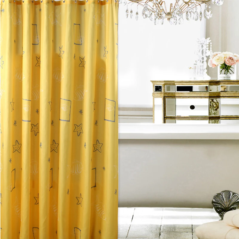 180x180cm Polyester Waterproof Shower Curtain PEVA Bathroom Shower