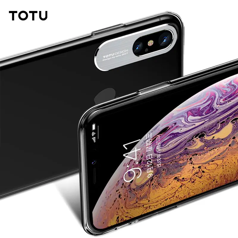

TOTU Luxury Case For iPhone Xs Max Xr Ultra Clear Transparent Protective Back Cover For iPhone Xs Max Xr Shell Coque Fundas