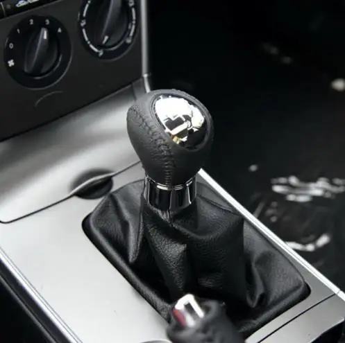 Автомобильная ручка переключения передач из искусственной кожи 5/6 скоростей