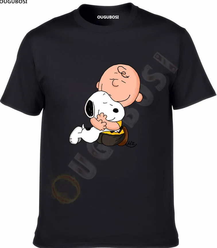

free shipping Charlie Brown Love Huging T-shirt Baseball Vest Men Women Unisex
