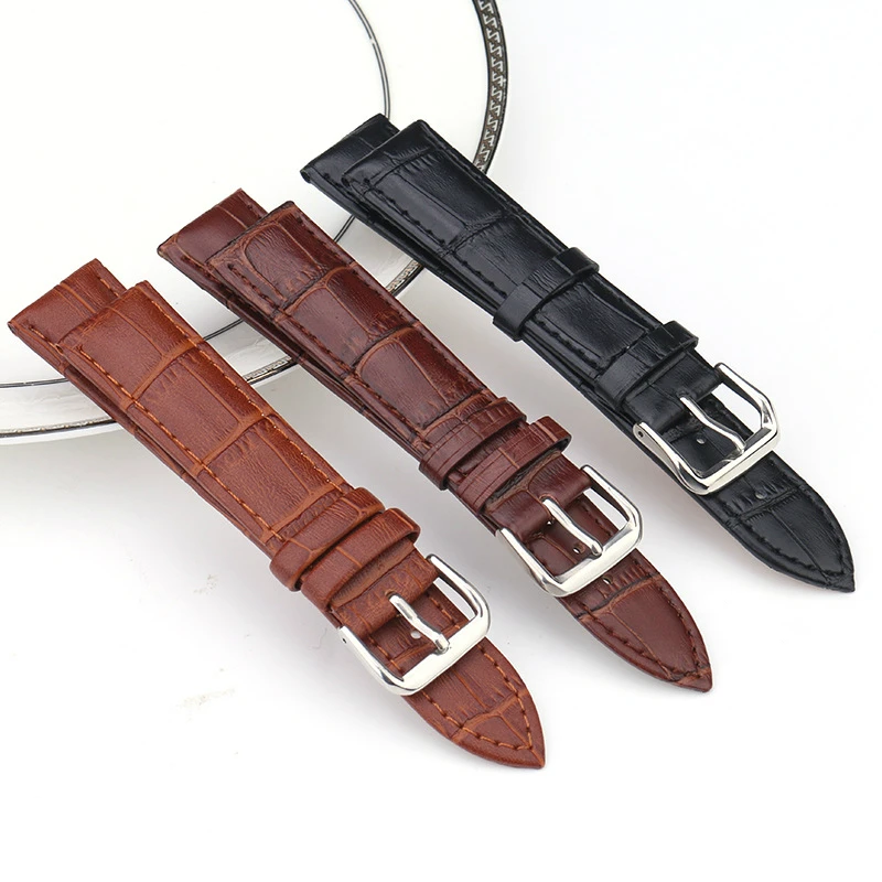 Genuine Leather Watchband Watchband Watchstraps 10mm 12mm 14mm 16mm