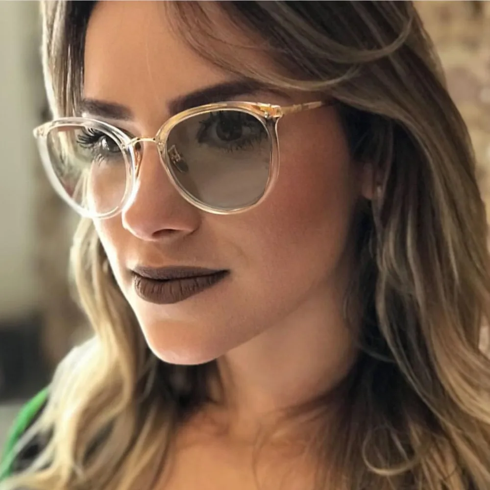 

women Transition Sun Photochromic adjustable vision With Multifocal Diopter Progressive Round glasses uv400 NX NX