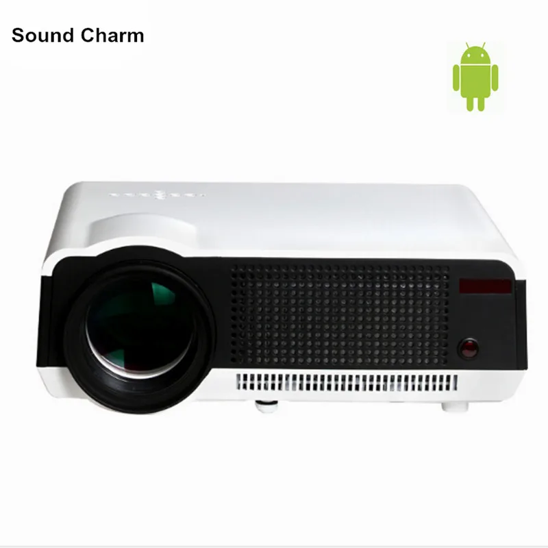 Free shipping !Best 5500Lumens Digital TV Led Projector 1080P Android 4.4.2 WiFi Smart HD LCD Video 3D Proyector for European