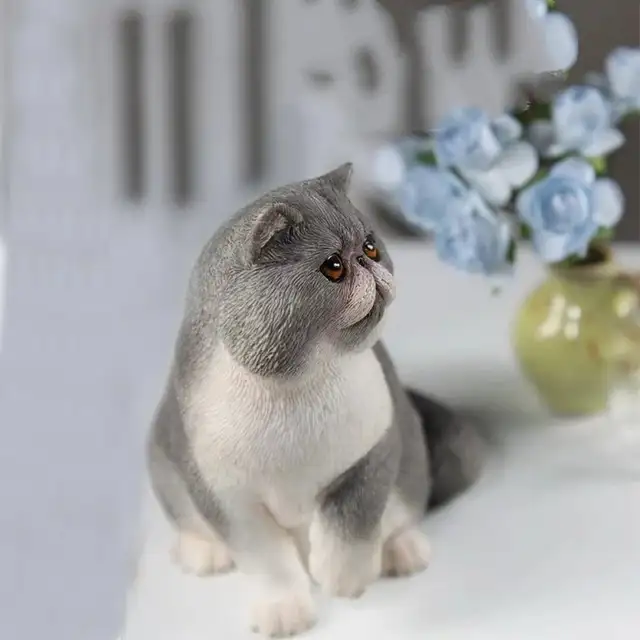 Estartek Original Mr Z 1 6 Resin Cute Exotic Shorthair Persian Cat